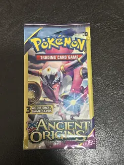Rare Pokeman XY Ancient Origins 3 Card Booster Pack, Sealed - Image 1