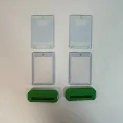 Pokemon TCG Ultra Pro Magnetic Card Protector Case w/ Display Base Stand x 2 Ea - Image 2