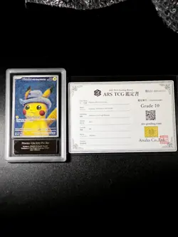 PIKACHU Van Gogh Grey Felt Hat ARS 10 CERTIFICATION Promo Card Pokemon PSA 10 - Image 1