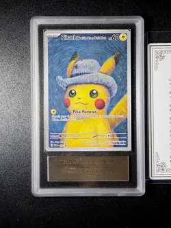 PIKACHU Van Gogh Grey Felt Hat ARS 10 CERTIFICATION Promo Card Pokemon PSA 10 - Image 2
