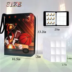 Sports Card Binder 900 Pockets Trading Card Binder with 50 Sleeves Fits 900 S... - Image 2