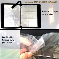 Sports Card Binder 900 Pockets Trading Card Binder with 50 Sleeves Fits 900 S... - Image 5