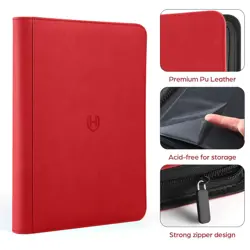 Card Binder 9 Pocket with Zipper, 648 Pockets Trading Card Holder Book, Premi... - Image 4