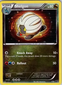 Shelgon 7/20 Dragon Vault Holo Rare Pokemon Card NM - Image 1