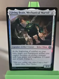 Living Brain, Mechanical Marvel FOIL Marvel’s Spider-Man MTG SPM0167 - Image 1