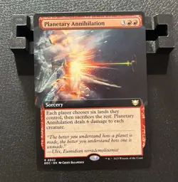 Planetary Annihilation #0032 Extended Art Regular Edge of Eternities Magic MTG - Image 1