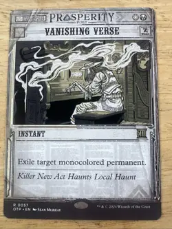 VANISHING VERSE mtg NM-M Breaking News 1 Rare - Image 1