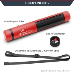 Quiver Time Red XL Orion Playmat Tube - TCG MtG Playmat Tube Case Bag with Water - Image 3