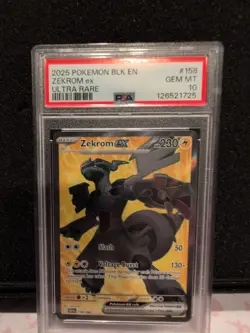 Zekrom #158/86 PSA 10 Gem Mint Pokemon Black Bolt Ultra Rare. 🔥 - Image 2