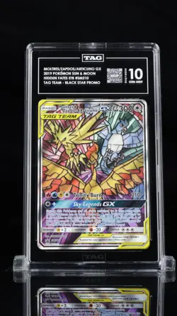 Moltres & Zapdos & Articuno GX SM210 Hidden Fates ETB Promo Pokemon TCG TAG 10 - Image 1