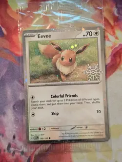 Eevee ~Swirl~ 133/165 Cosmos Holo Factory Sealed Snowflake Stamp NM Pokemon TCG - Image 4