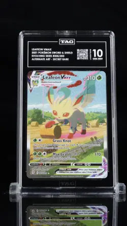 Leafeon VMAX 205/203 Evolving Skies Alt Art Pokemon TAG 10 Gem Mint - Image 1