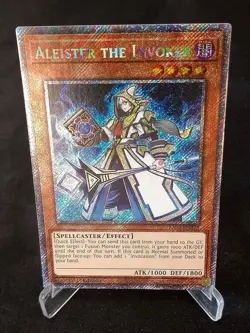 YuGiOh! Aleister the Invoker RA04-EN278 Platinum Secret Rare - Near Mint/Mint - Image 1