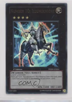 Number 10: Illumiknight (Ultimate Rare) 1st Ed. YuGiOh Photon Shockwave - Image 1