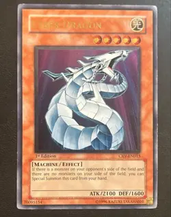 Cyber Dragon CRV-EN015 1st Edition Ultimate Rare YuGiOh Card English MP - Image 1