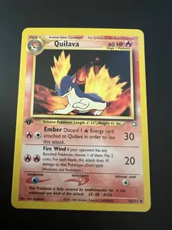 Quilava 46/111 Neo Genesis 1st Edition 2000 Pokemon Card Uncommon NM - Image 1