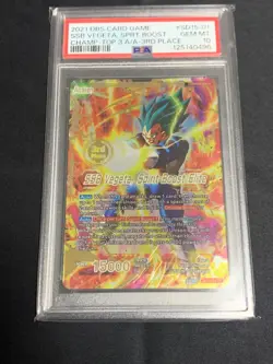 dragon ball super card game Vegeta 2021 Championship 3rd Place - Image 1