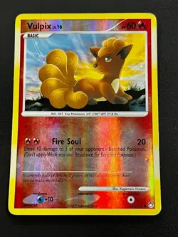 Vulpix 107/123 - Mysterious Treasures Reverse Holo Pokemon TCG Card DMG - Image 1