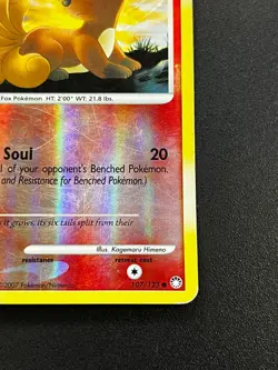 Vulpix 107/123 - Mysterious Treasures Reverse Holo Pokemon TCG Card DMG - Image 3