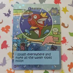 Pokiebubies 1st Edition Fan Art Holo Karpie (Magikarp) - Pokemon fan art card - Image 1