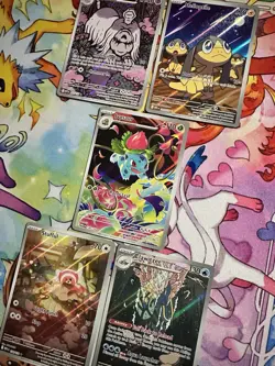 Lot Of 5 Pokemon TCG Set HOLO Rare Cards Assortment Collection IR FA EX - Image 2