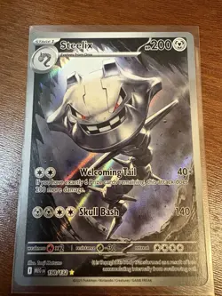 Steelix 150/132 MEG Mega Evolution Illustration Rare Near Mint Pokemon Card - Image 1