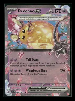Dedenne ex 093/193 Paldea Evolved DOUBLE RARE Holo Pokemon Card NM - Image 1