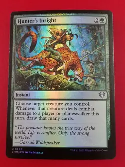 1x Hunter's Insight | FOIL | Commander Masters | MTG Magic Cards - Image 1