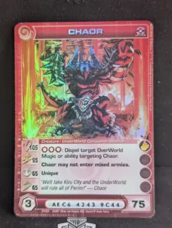 Chaor Ultra Rare 1st edition 31/232 Dawn of Perim Chaotic Card Game - Image 2