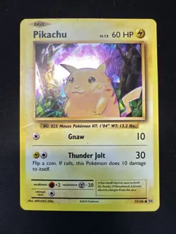 Pikachu 35/108 XY Evolutions Cracked Ice Holo Pokemon Card - Image 1