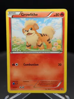 2012 Next Destinies Set Pokemon Card 011 Growlithe MP - Image 1