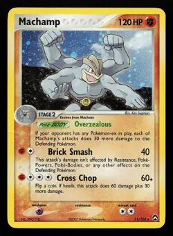Machamp 11/108 Holo Rare EX Power Keepers Pokemon Card - Image 1