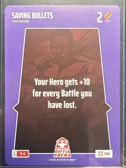 2025 BO JACKSON BATTLE ARENA PLAY CARD: SAVING BULLETS SSP #PL-6 - Image 1