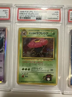 JP Pokemon TCG PSA Graded 3 Card Lot!! Vintage Holo Japanese!! - Image 3