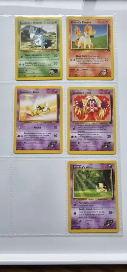 WOTC Pokemon TCG - Gym Challenge - 5 Card Lot - Image 1