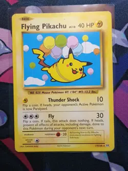 Pokemon TCG Flying Pikachu Evolutions Card 110/108 Regular Secret Rare LP - Image 3
