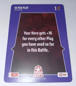 2025 Bo Jackson Battle Arena Alpha Update Play Card PL-7 ~ 10 Per Play ~ SSP - Image 1