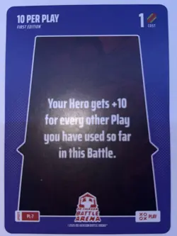 2025 Bo Jackson Battle Arena Alpha Update Play Card PL-7 ~ 10 Per Play ~ SSP - Image 2