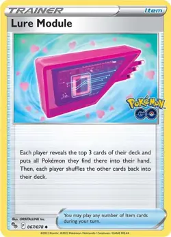 Lure Module 067/078 - Pokemon GO TCG Card - Pack Fresh - PLAYSET - FOUR CARDS - Image 1
