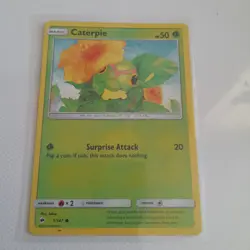 Caterpie 1/147 - Common Pokemon Card - XY Base Set - Near Mint Condition - Image 1