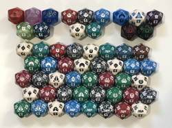 55 mtg spindown dice No Doubles! d20 life counter magic game dice - Image 1