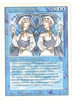 Vesuvan Doppelganger -- MTG (SP Quality) - Revised Edition - See scans!! - Image 1