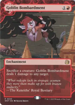Goblin Bombardment R Wilds of Eldraine: Enchanting Tales 43 NM - Image 1