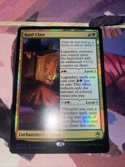Bard Class Foil - Adventures in the Forgotten Realms - Magic The Gathering MTG - Image 1