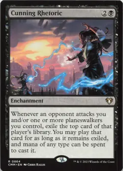Cunning Rhetoric R Commander Masters 864 - MTG - Image 1