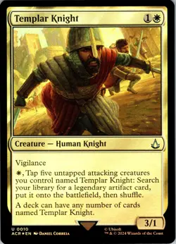 Templar Knight - Foil - U - - Universes Beyond: Assassin's Creed - #10 - NM - M - Image 1