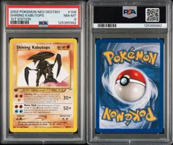 Pokemon TCG 1st Edition Shining Kabutops Neo Destiny 108/105 Secret Rare NM PSA8 - Image 3