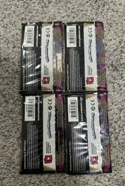 Pokemon Sword & Shield VIVID VOLTAGE Sealed Booster Packs x4 Complete Art Set - Image 2