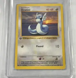 1999 POKEMON BASE SET 1ST EDITION DRATINI #26 PSA 10. - Image 2