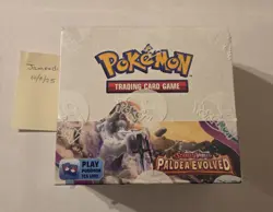 Pokemon TCG Scarlet & Violet Paldea Evolved Booster Box SEALED - Image 1